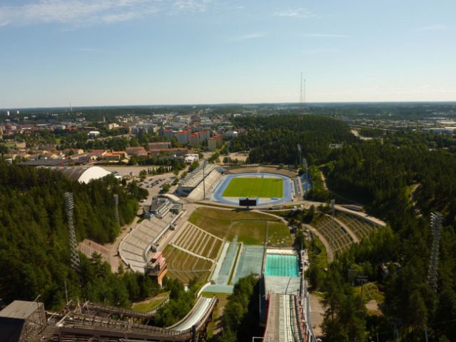 Lahti Blick von der grossen Schanze